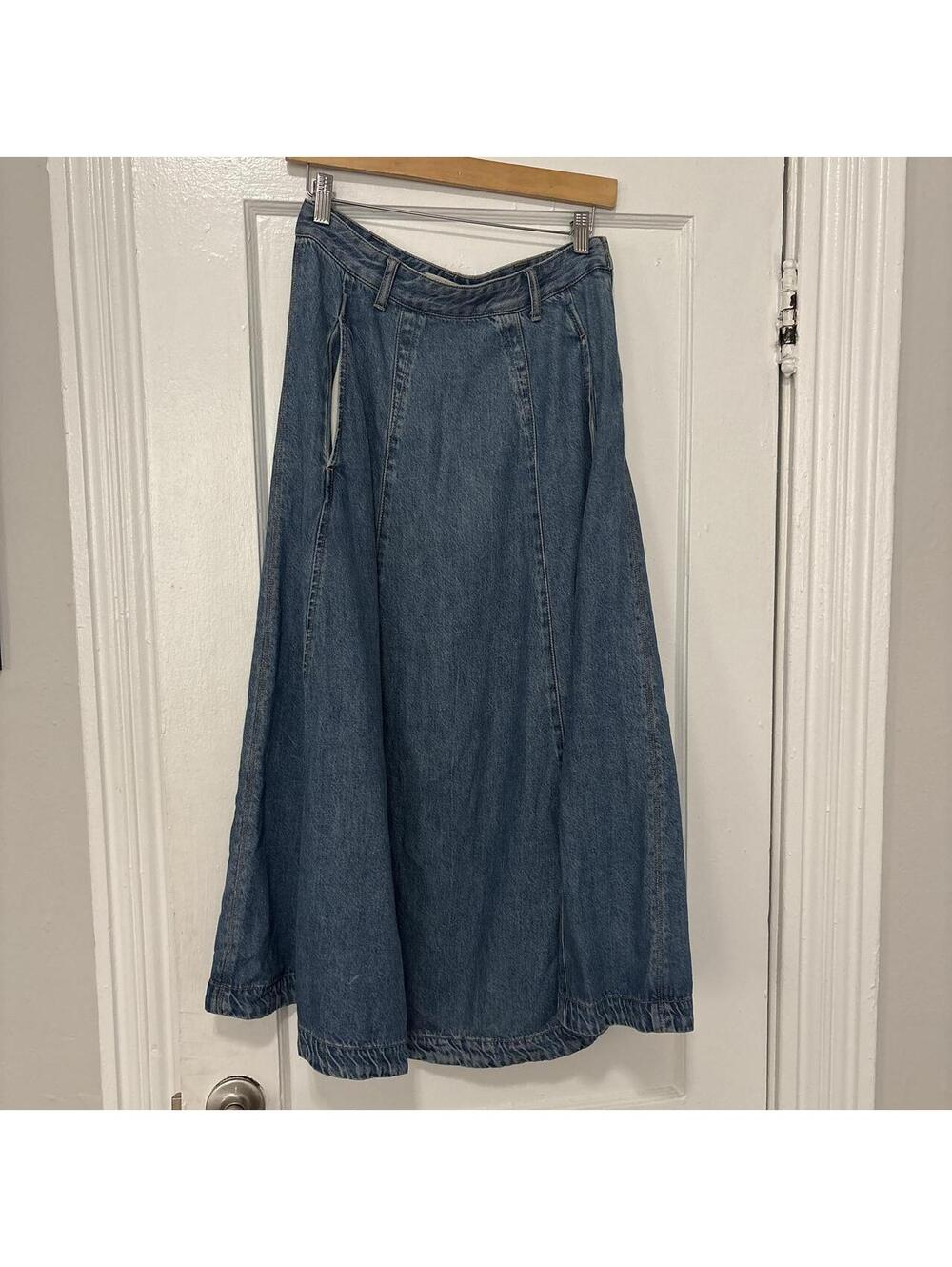 Madewell Women's Blue and Navy Skirt